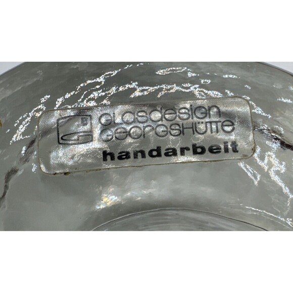 Tea Warmer Light Holder Glasdesign George Shutte Art Glass 5 Trivet Germany 1970 - Picture 3 of 9